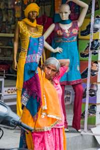 Fashion statement on a stree in Jodhpur