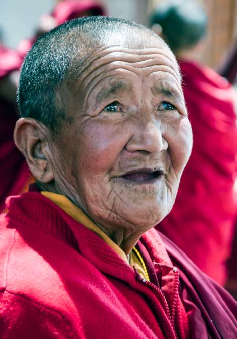 The smile of a monk in Leh, Ladakh